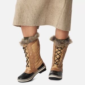 Sz 6 Sorel TOFINO™ II Women's Waterproof Winter Boot - Curry, Fawn (Tan, Black)
